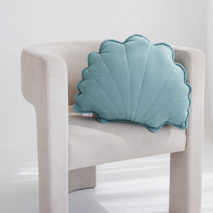 Minicamp Linen Seashell Cushion - Mint