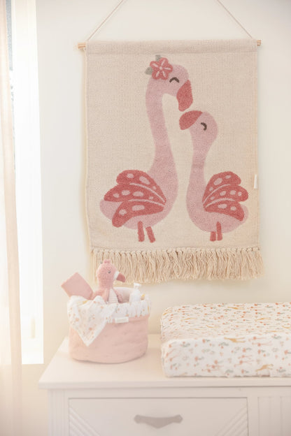 Little Dutch Wall Tapestry - Flamingo