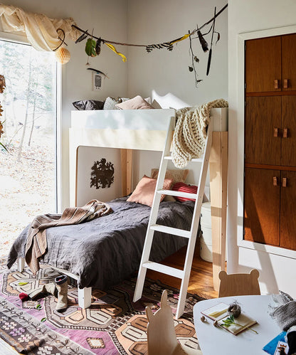 Oeuf NYC Perch Bunk Bed - White/Birch