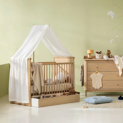 Oliver Furniture Camp Novel Cot Bed Canopy - Transparent White