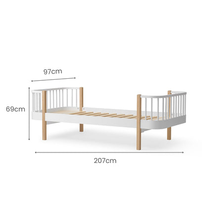 Oliver Furniture Wood Original Bed - White/Oak
