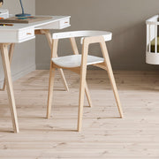 Oliver Furniture Children's Adjustable Wood Chair - White/Oak