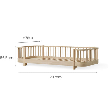 Oliver Furniture Wood Original Floor Bed - Oak