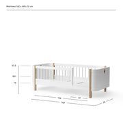 Oliver Furniture Wood Mini+ Junior Bed - White