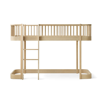 Oliver Furniture Wood Original Low Loft Bed - Oak