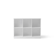 Oliver Furniture Wood Shelving Unit with 6 square compartments, ideal for children's room or hallway. 