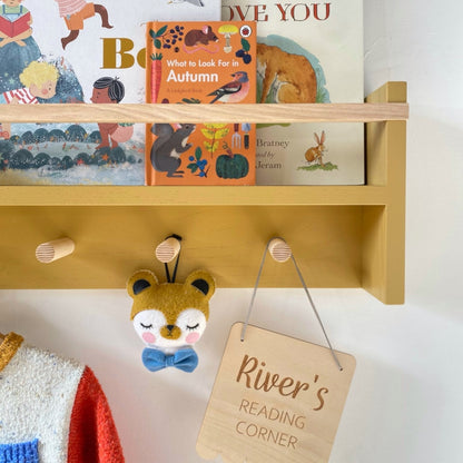 Autumns Corner The Colour Pop Peg Rail Bookshelf