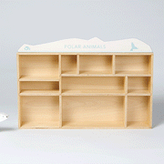Tender Leaf Wooden Polar Animals Set / Shelf
