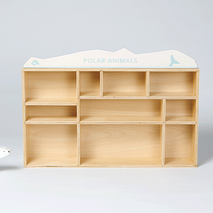 Tender Leaf Wooden Polar Animals Set / Shelf
