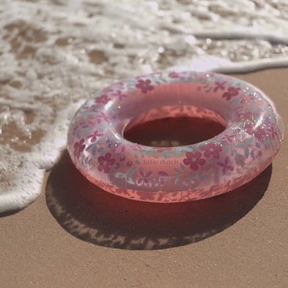 Little Dutch Swim Ring - Pink Flowers