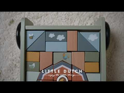 Little Dutch Walker/Block Trolley - Little Farm