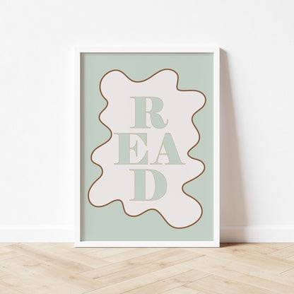 Autumns Corner Read Art Print - Wavy Edition