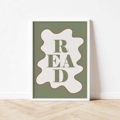 Autumns Corner Read Art Print - Wavy Edition