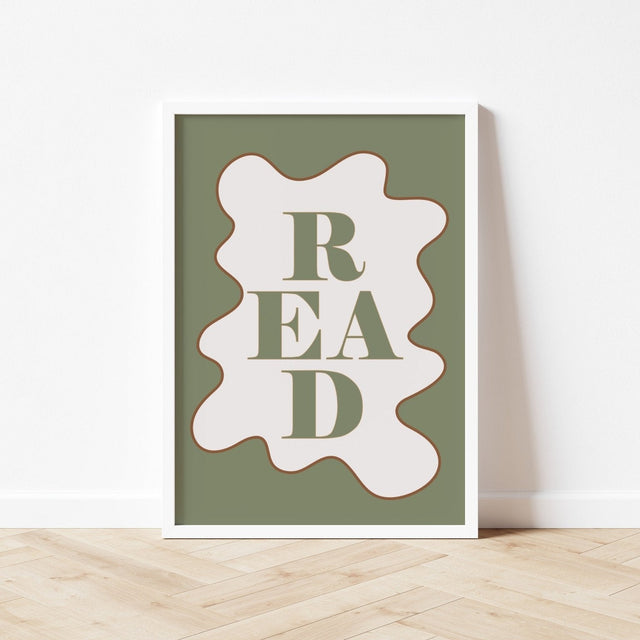 Autumns Corner Read Art Print - Wavy Edition