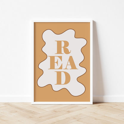 Autumns Corner Read Art Print - Wavy Edition