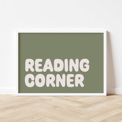Autumns Corner Reading Corner Art Print