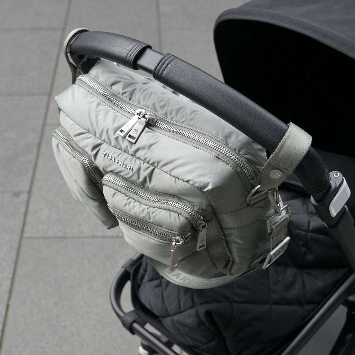 Axel Buggy Organiser Changing Bag - Sage Green | Scandiborn