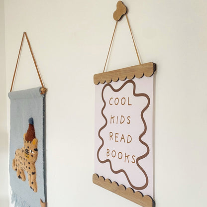 Autumns Corner Scalloped Magnetic Picture Frame - Oak