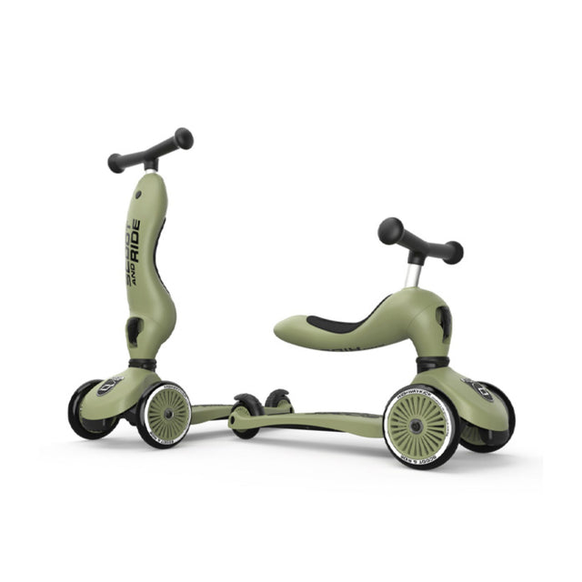 Scoot & Ride Highwaykick 1 Scooter - Olive