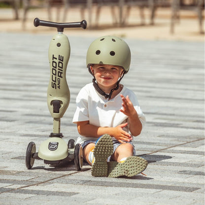 Scoot & Ride Highwaykick 1 Scooter - Olive