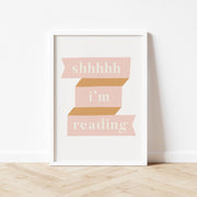 Autumns Corner Shhhh I'm Reading Art Print