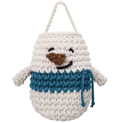 Zuri House Snowman Hanging Basket - Petrol