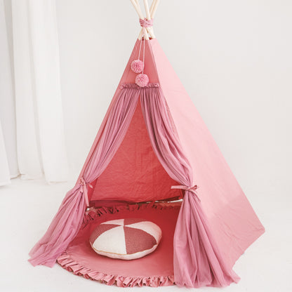 MiniCamp Fairy Teepee Play Tent With Tulle - Rose