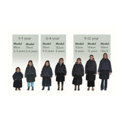 Toastie Kids Dry Robe Size Chart