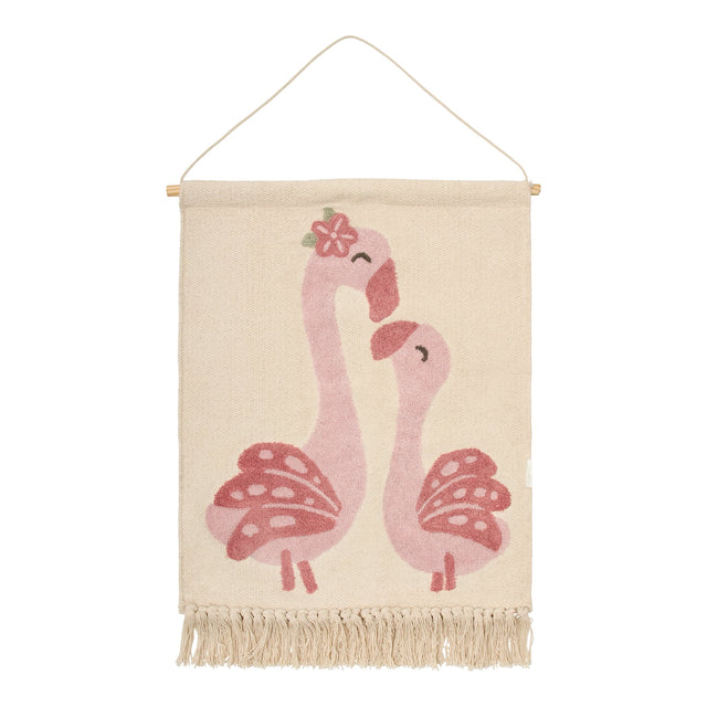 Little Dutch Wall Tapestry - Flamingo