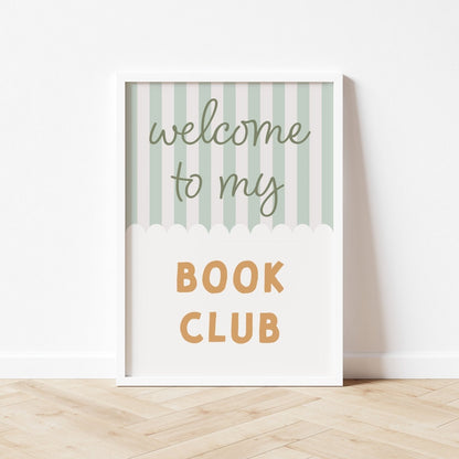 Autumns Corner Welcome To My Book Club Art Print