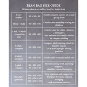 Zuri House Knitted Bean Bag - Dark Grey