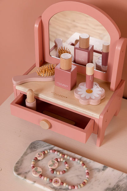 Little Dutch Wooden Vanity Table - Pink