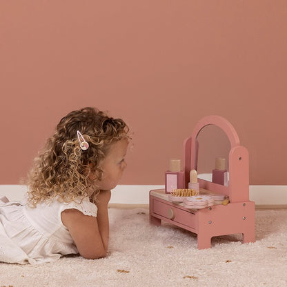 Little Dutch Wooden Vanity Table - Pink