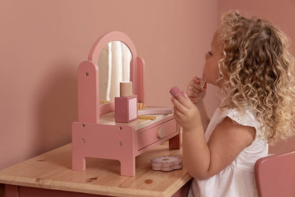 Little Dutch Wooden Vanity Table - Pink