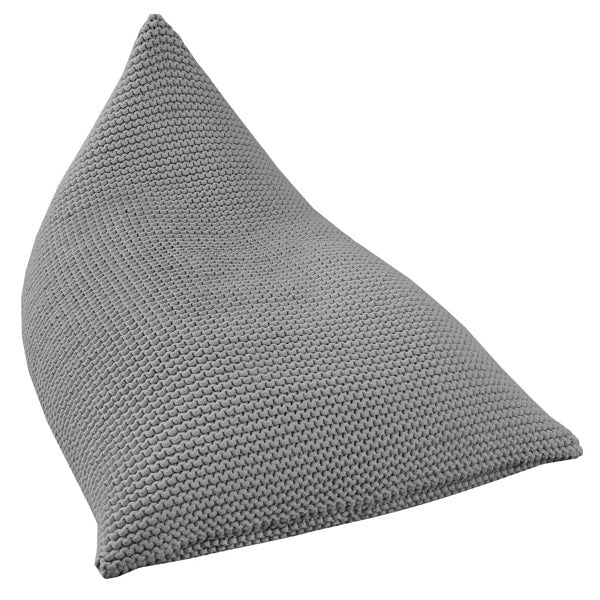 Zuri House Knitted Beanbag - Dark Grey