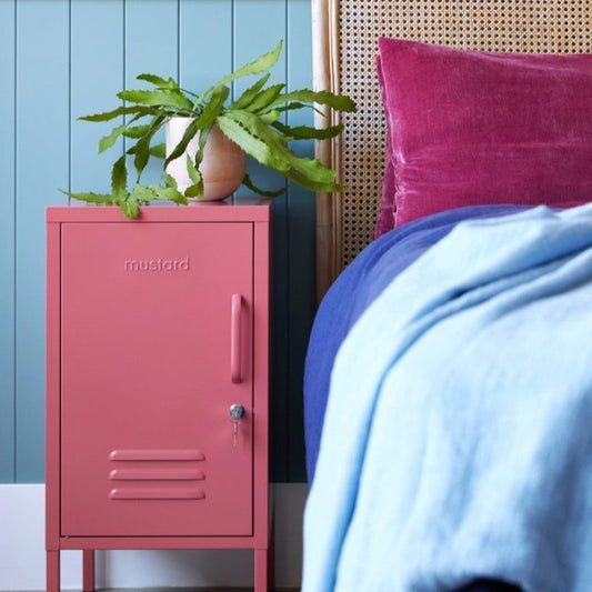 Mustard Made The Shorty Bedside Locker - Berry (Left Opening)