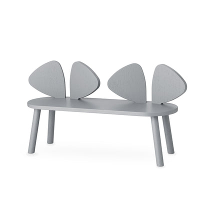 Nofred Mouse Wooden Bench (2-5 Years) - Grey