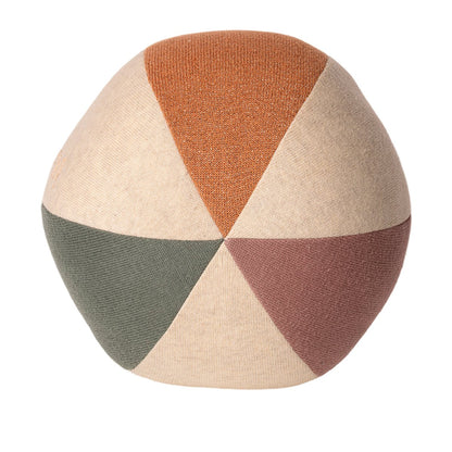 Maileg Soft Ball Toy - Dusty Green/Coral Glitter