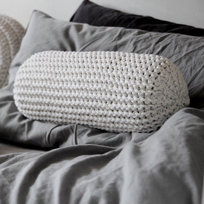 Zuri House Knitted Neck Cushion - Ivory