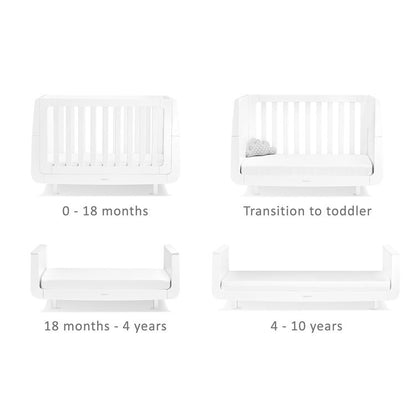 SnuzKot Mode Cot Bed – White