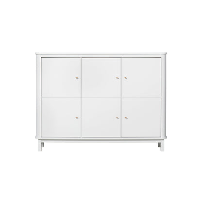 Oliver Furniture Wood Multi Cupboard 3 Doors - White