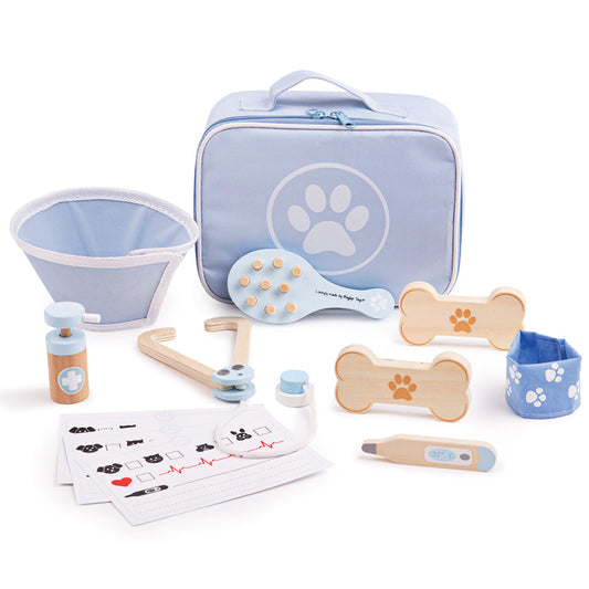 Bigjigs Toys Wooden Veterinary Play Set