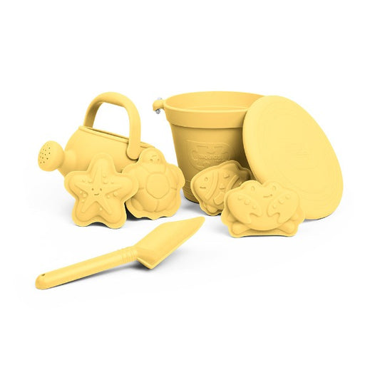 Bigjigs Toys Honey Yellow Silicone Beach Toys Bundle (5 Pieces)