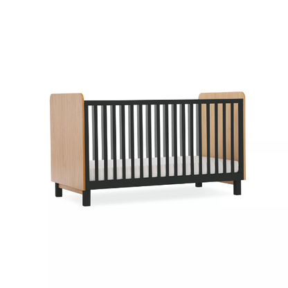 CuddleCo Rafi Nursery Furniture Set (3 Pcs) - Oak & Black