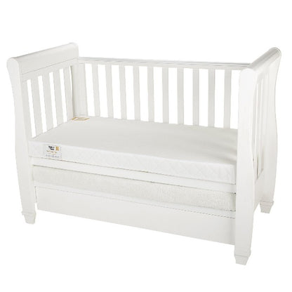 Mother&Baby White Gold Anti-Allergy Sprung Cot Bed Mattress - 140x70cm