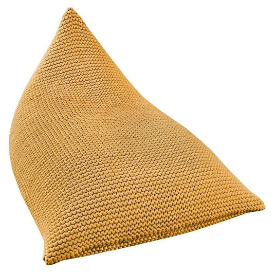 Zuri House Knitted Bean Bag - Mustard