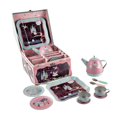 Floss & Rock Musical Tin Tea Set 11 Piece - Enchanted