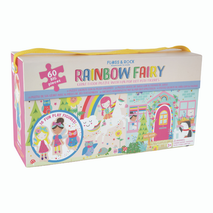 Floss & Rock Giant Floor Puzzle With Pop Out Pieces - Rainbow Fairy