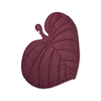 Nofred Leaf Blanket / Playmat - Burgundy