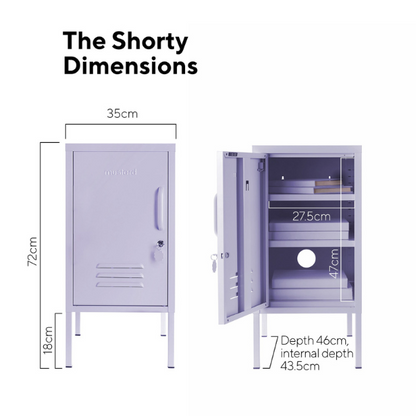 Mustard Made The Shorty Bedside Locker - Lilac (Left Opening)